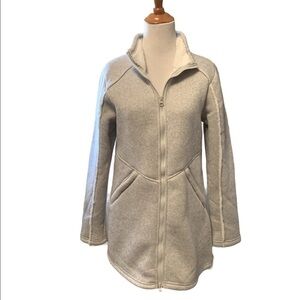 Avalanche gray sweater jacket w fleece inside!